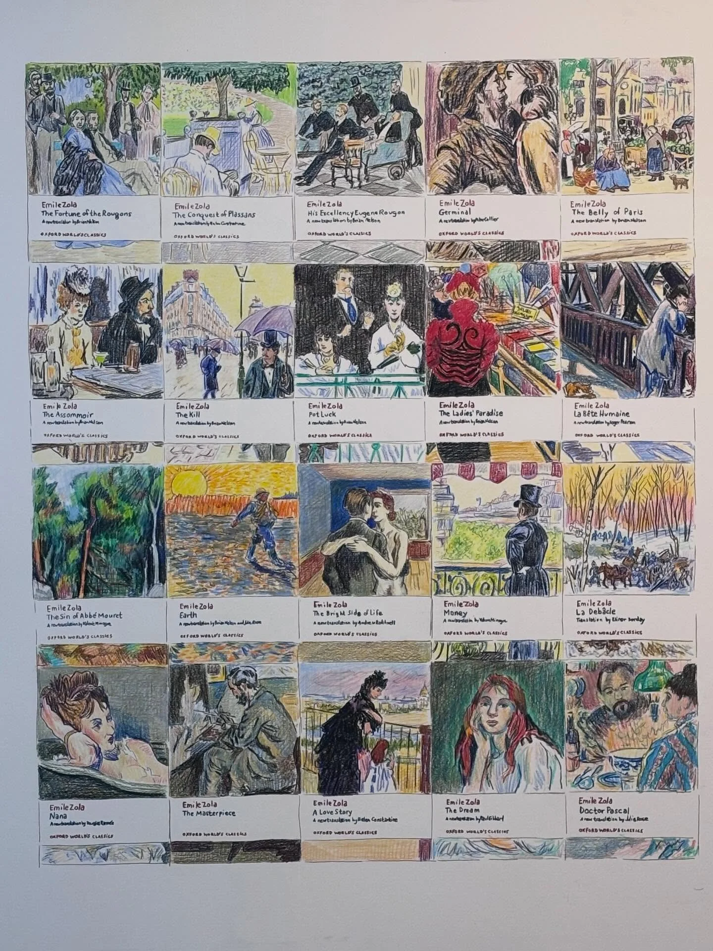 #SneakPreviewSunday new #coloredpencil by #JosephOpshinskyFineArt - The Rougon-Macquart Series by Emile Zola
&bull;
&bull;
&bull;
&bull; 
#emilezola #inliquidartist