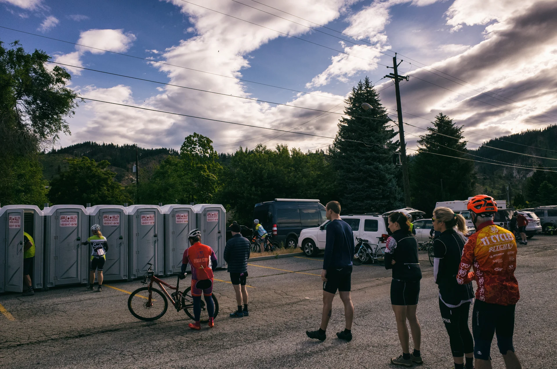 A ritual that every rider is familiar with.