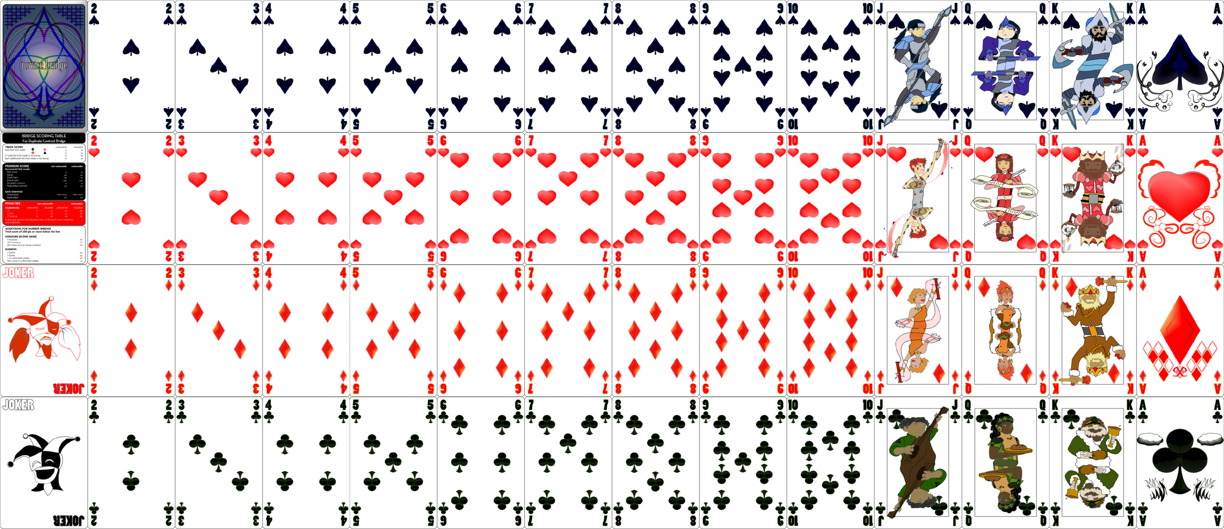 Playing Deck for Bridge App