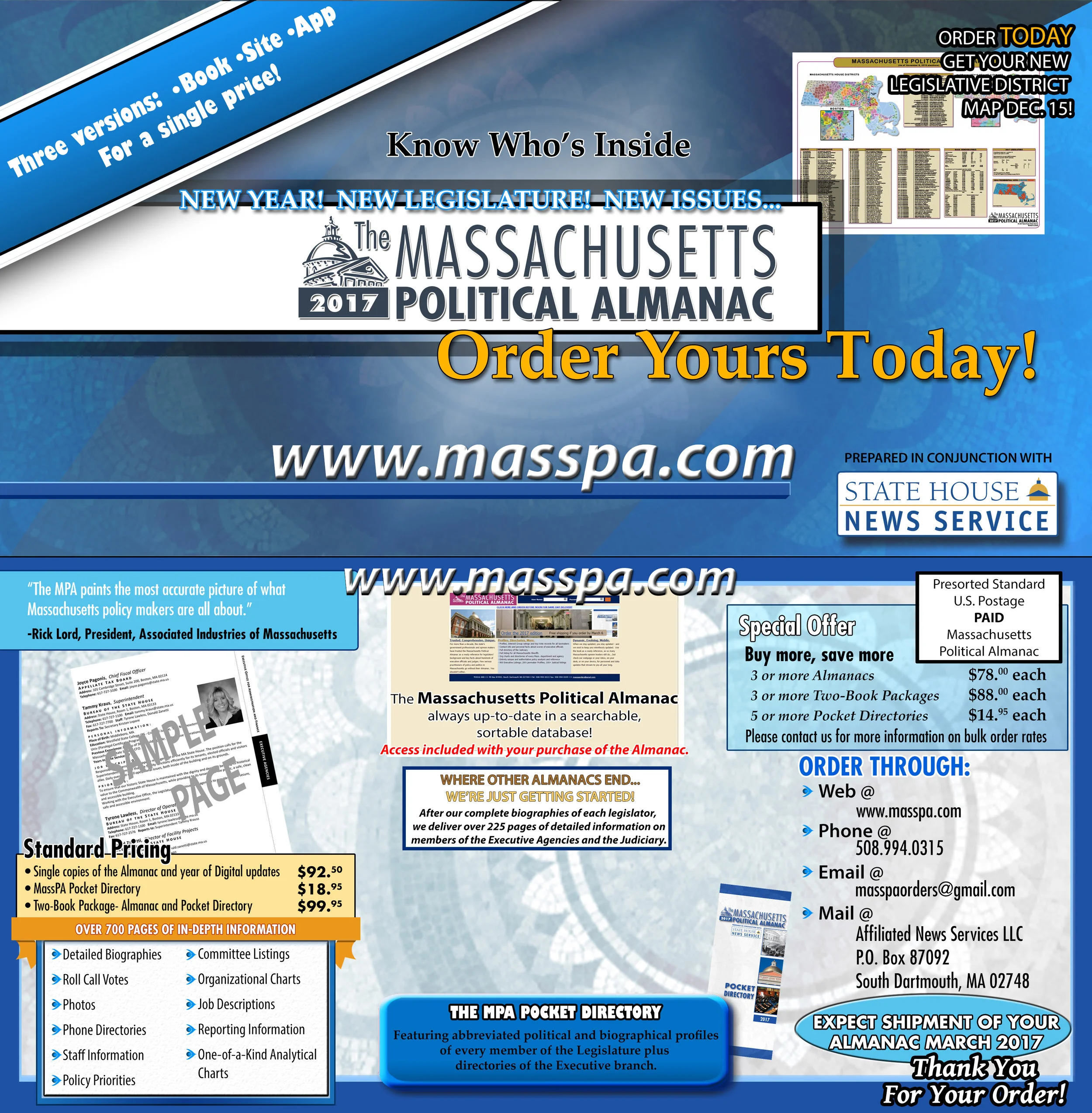 2017 Mass Political Almanac Brochure
