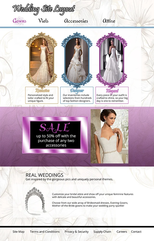 Wedding Page Design