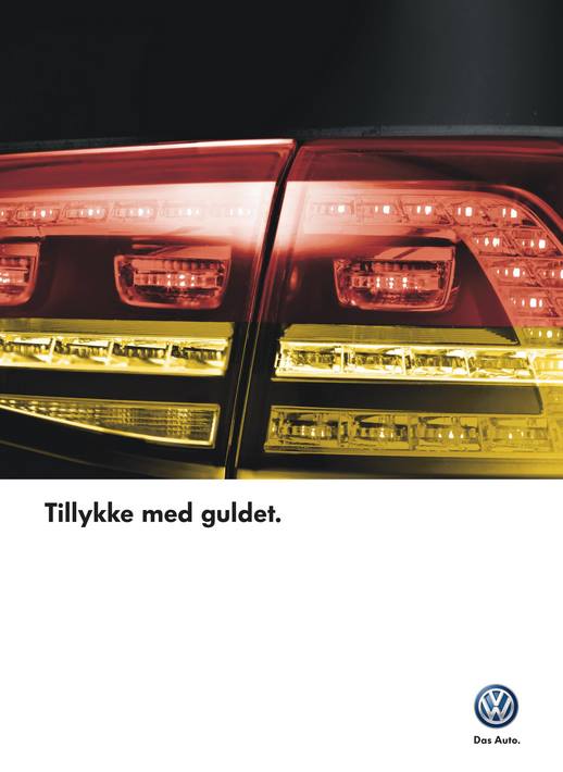 Tillykke med guldet. Fra DDB. Art director: Simon Naver. Nomineret til Auroraprisen '14.