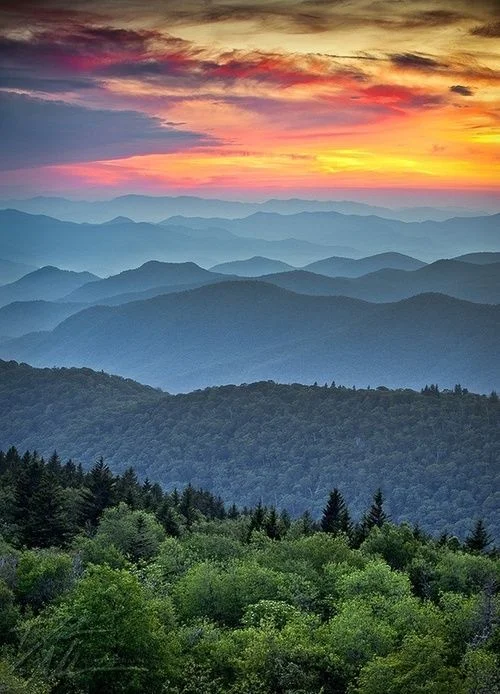 North Carolina mountains, via