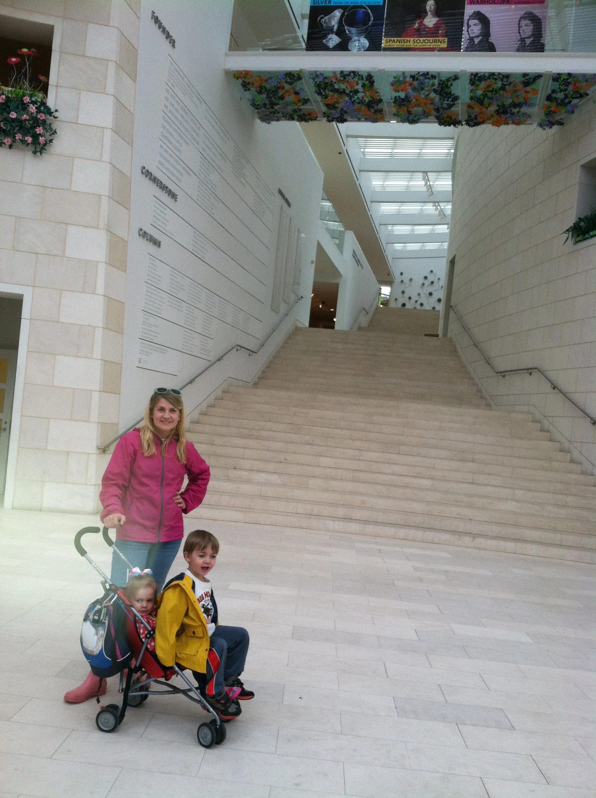 My sis & her youngest two kids at the Jepsen Center Art Museum in Savannah, GA