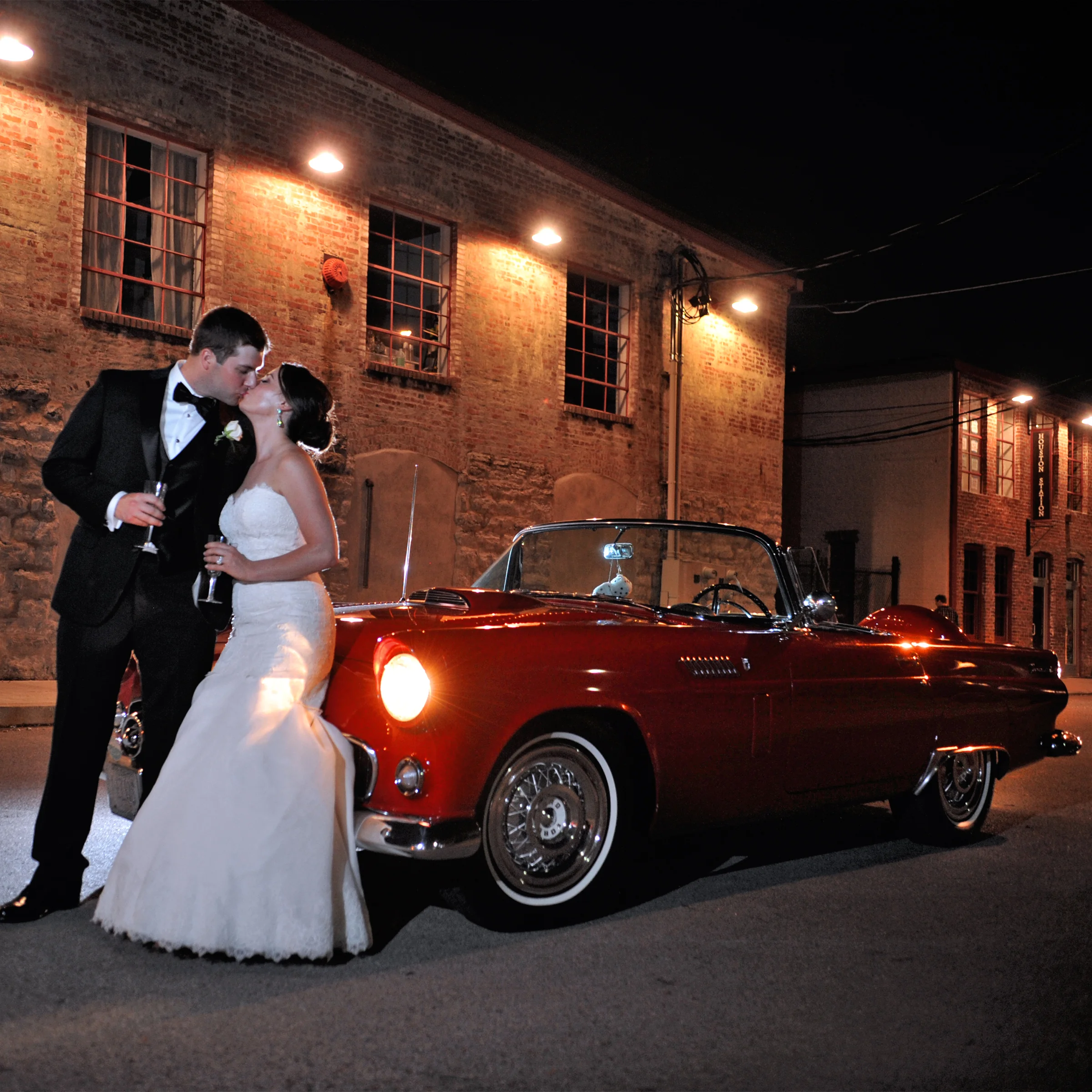 Sneak peek from Paul Wharton of Erin & Alfred's June wedding! Isn't that T-bird to die for?!