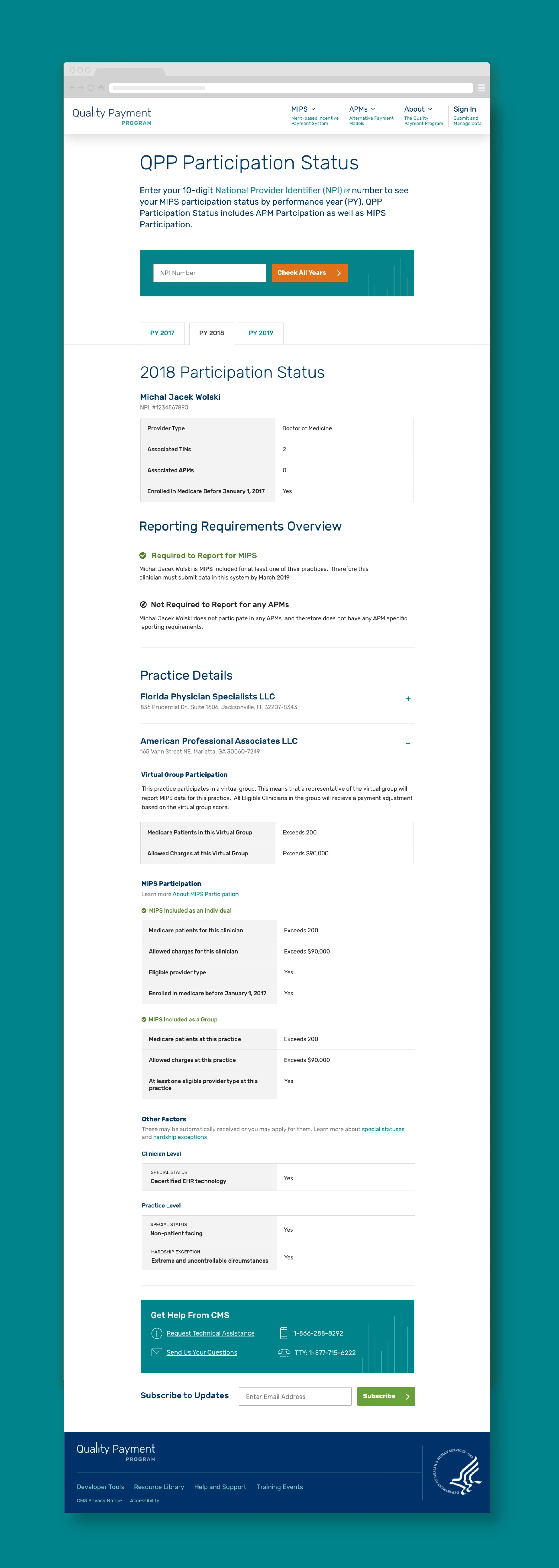 This entire website and tool can be very convoluted and try to convey too much or too little at a time. The users are submitting data that highly impacts the value of their practice and how they look to their patients and clients so being able to find the balance of what do they need to know on this page vs what becomes too much or what are we missing are questions we've asked ourselves through the entire process. 