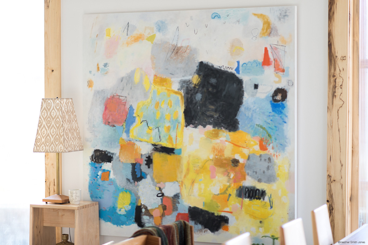 Even in darkness, love , oil on linen, 5 ft. x 5 ft.