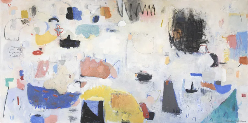 The day you were(n't) here , oil on canvas, 30 in. x 60 in.