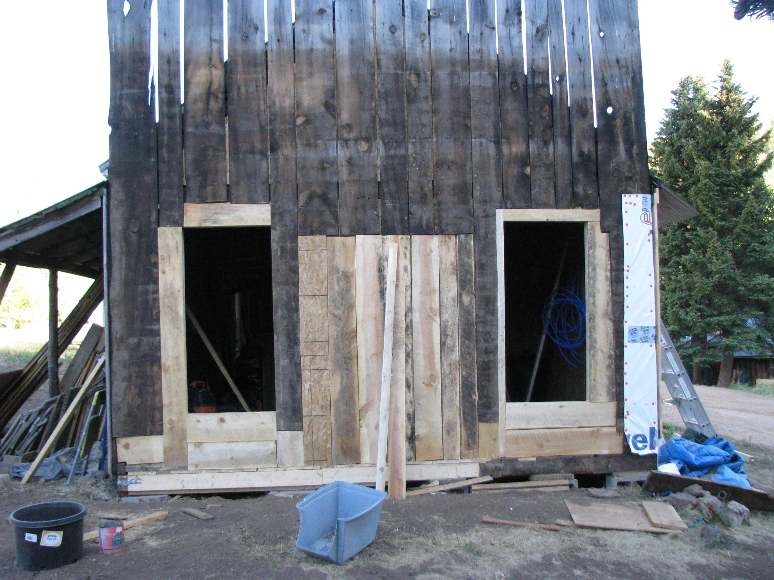  New boards to fill-in the gaps. 