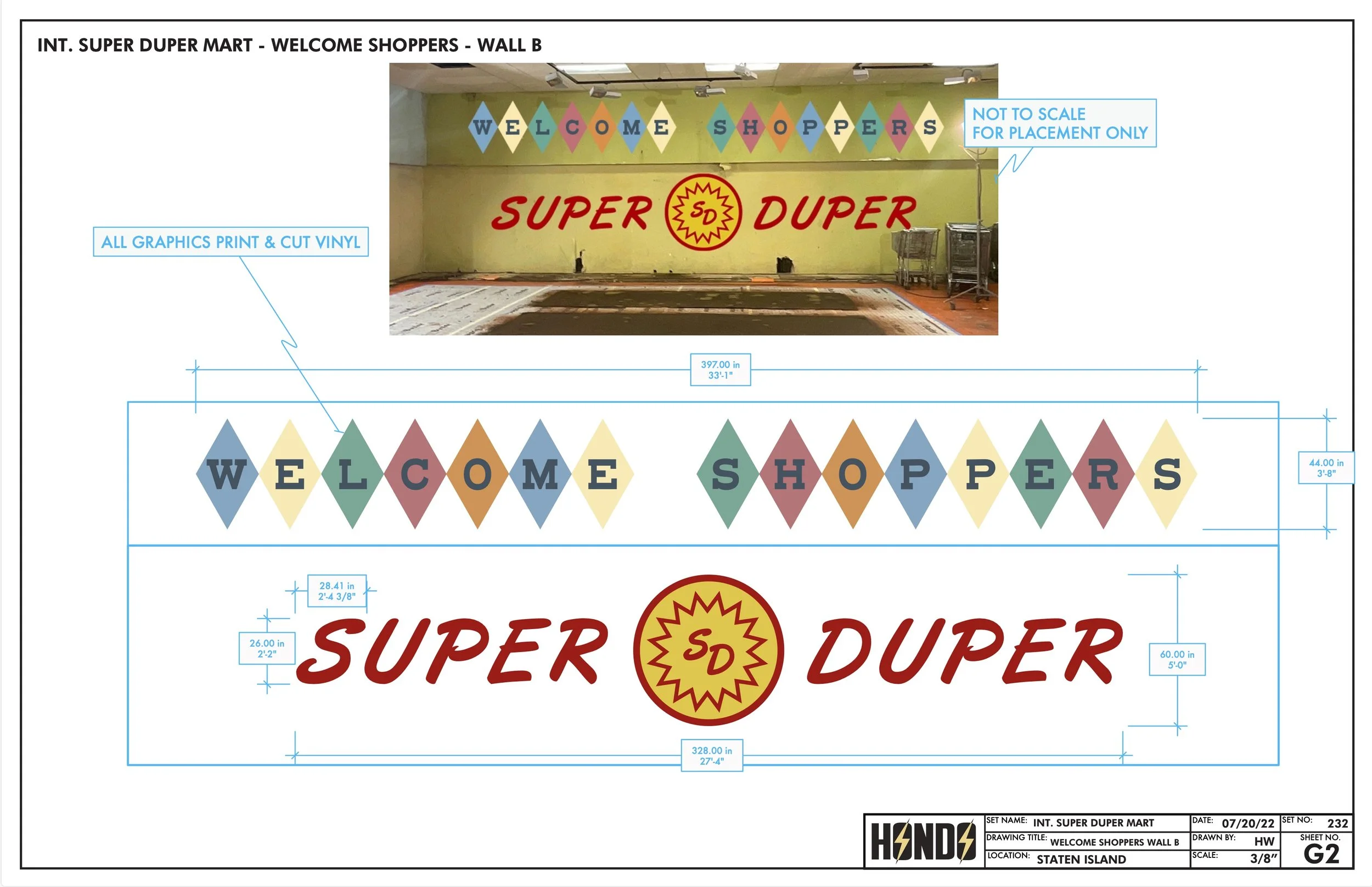 Graphics Layout - Interior Super Duper Mart (see previous image)