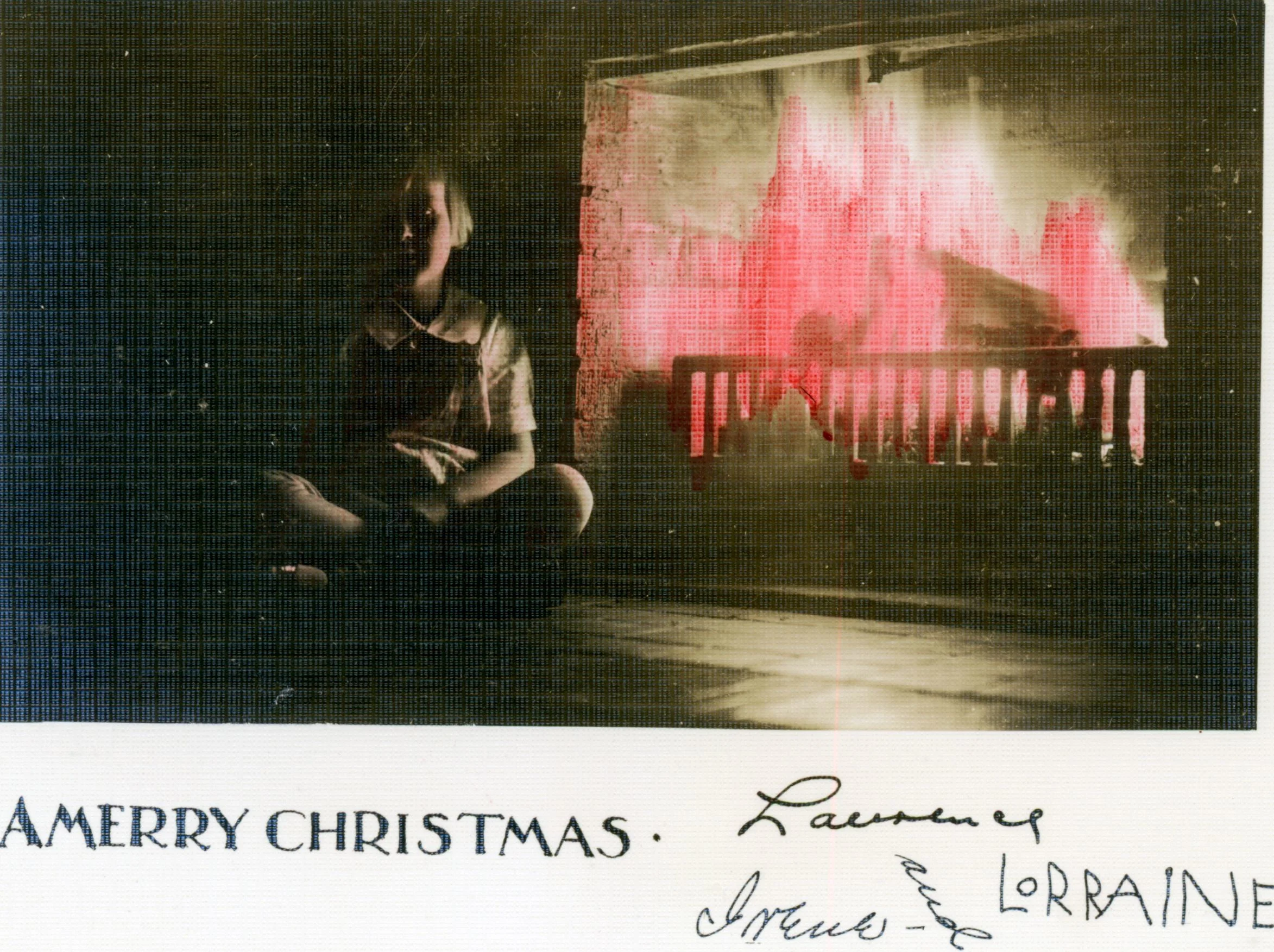 Lorraine in greeting card, signatures