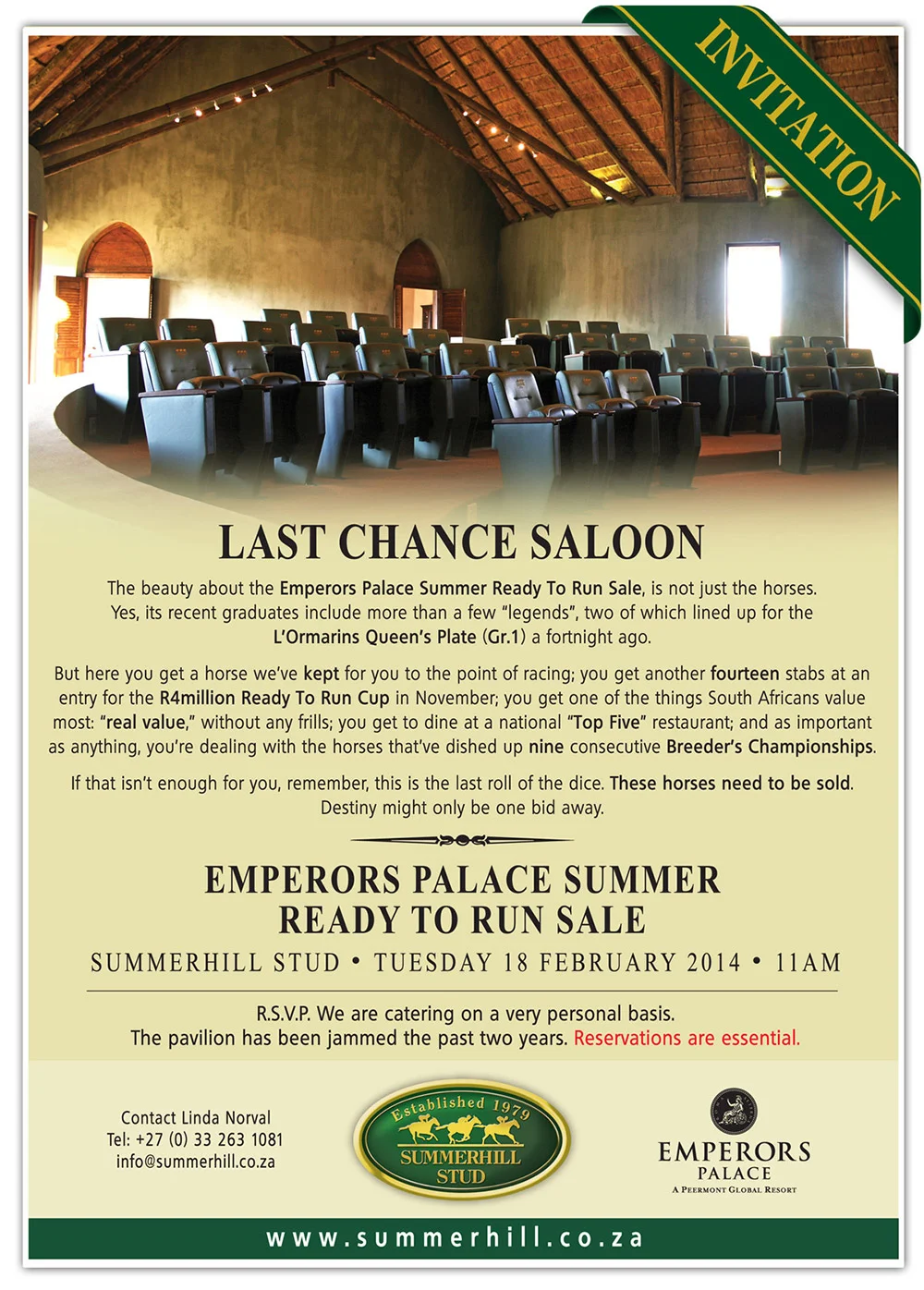 Emperors Palace Summer Ready To Run Sale