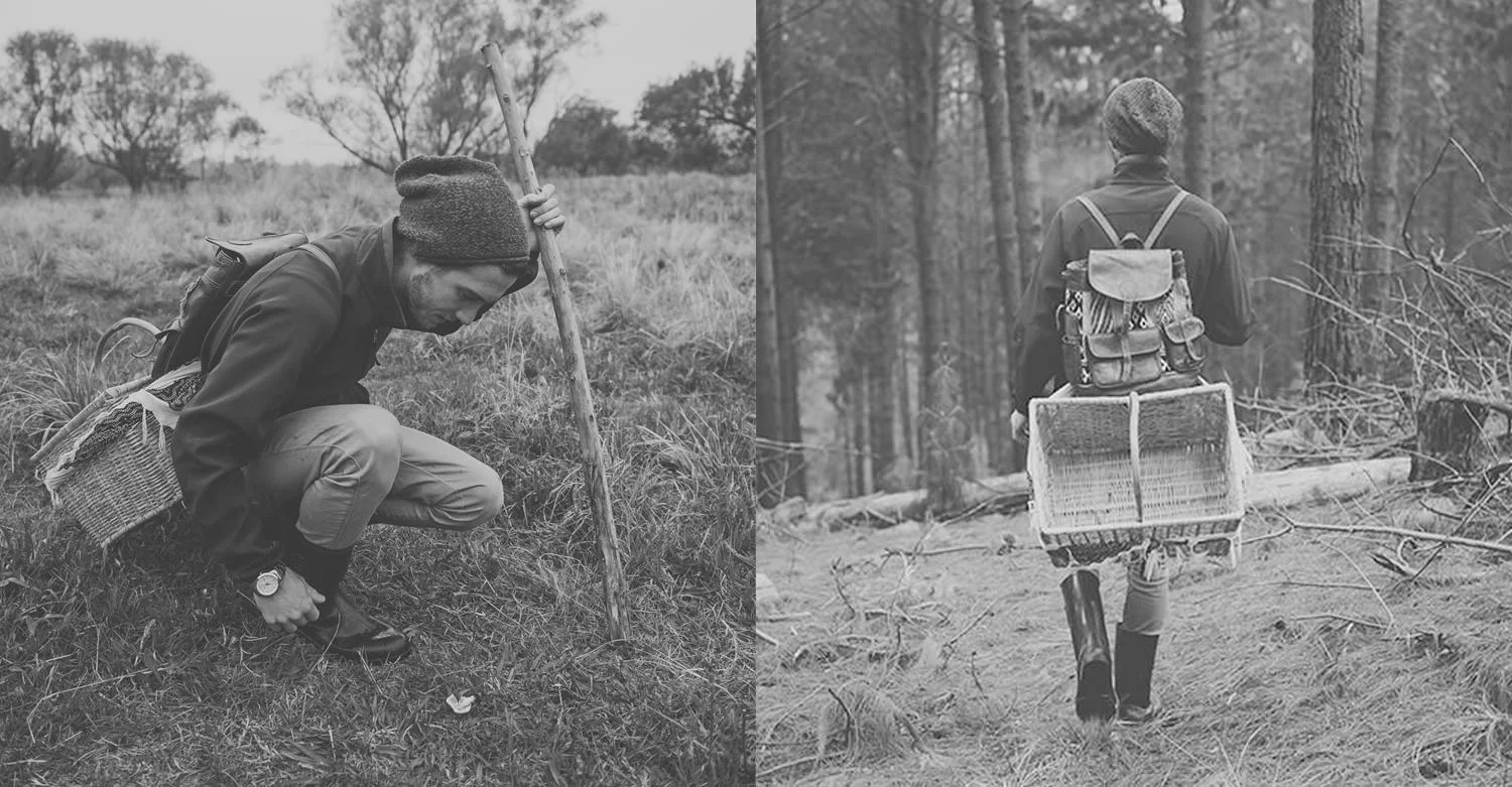 Chef Travis Finch foraging for ingredients in the KZN Midlands / Adrian Shields (p)