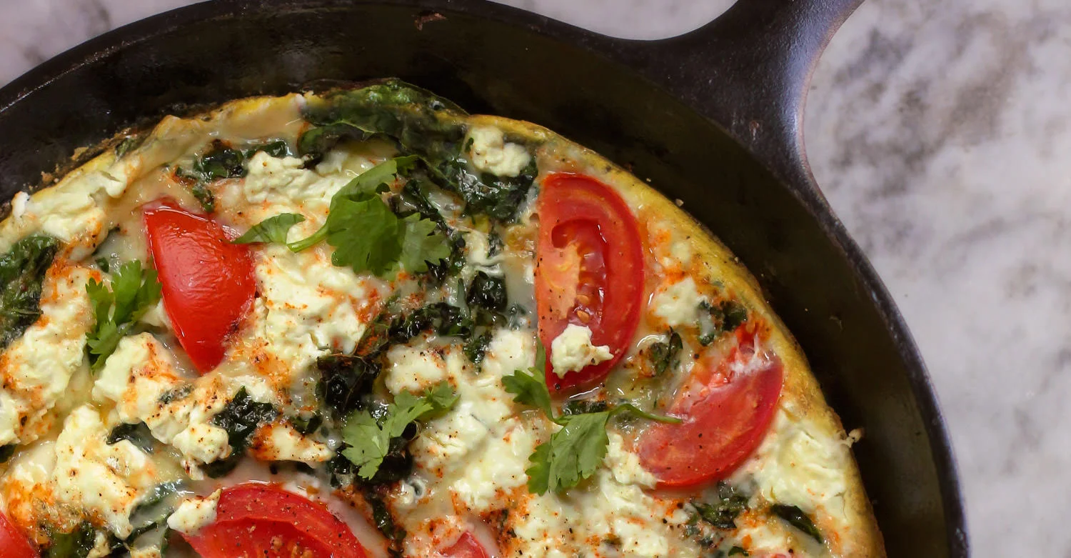Buttermilk Spinach & Smoked Salmon Frittata