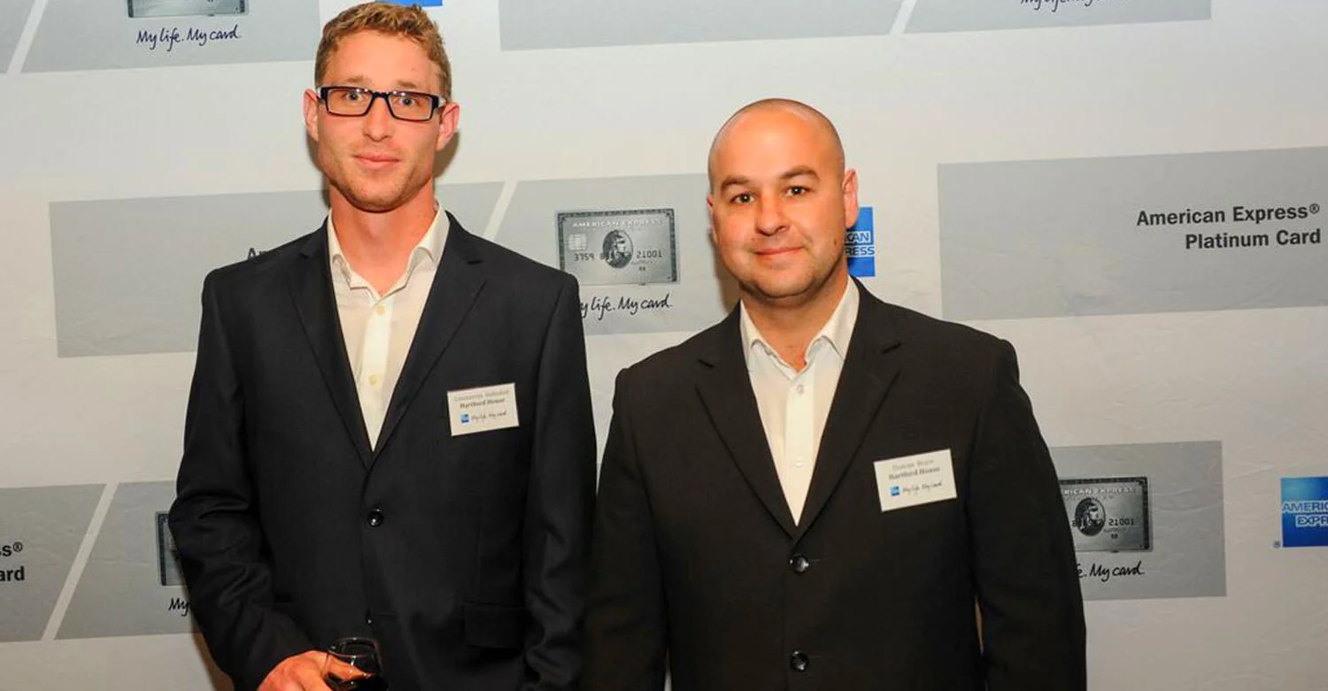 Hartford House Head Chef Constantijn Hahndiek and General Manager Duncan Bruce at the American Express Platinum Fine Dining Awards.