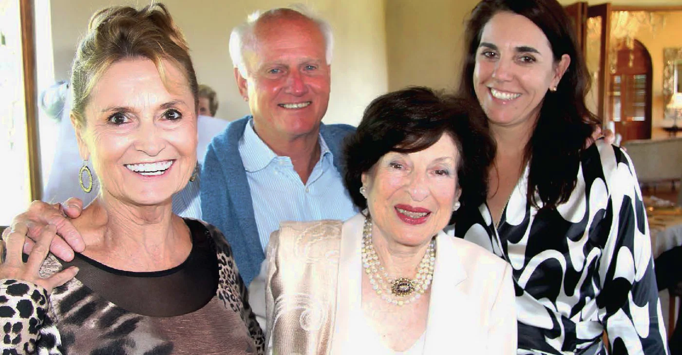 Cheryl and Mick Goss, owners of Summerhill Stud and Hartford House with organisers Annette Kesler and Chania Morritt-Smith