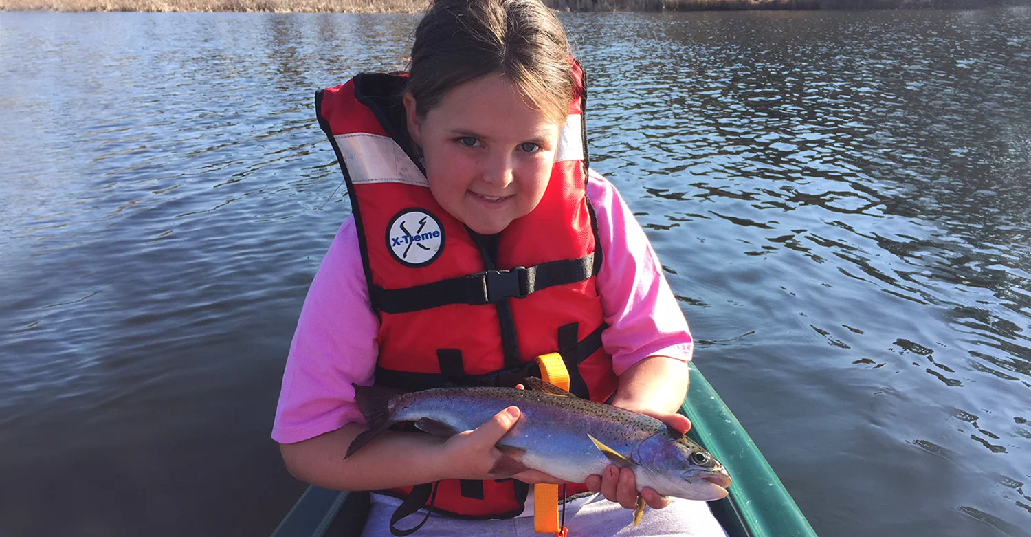 Caitlin Baxter Trout Fishing