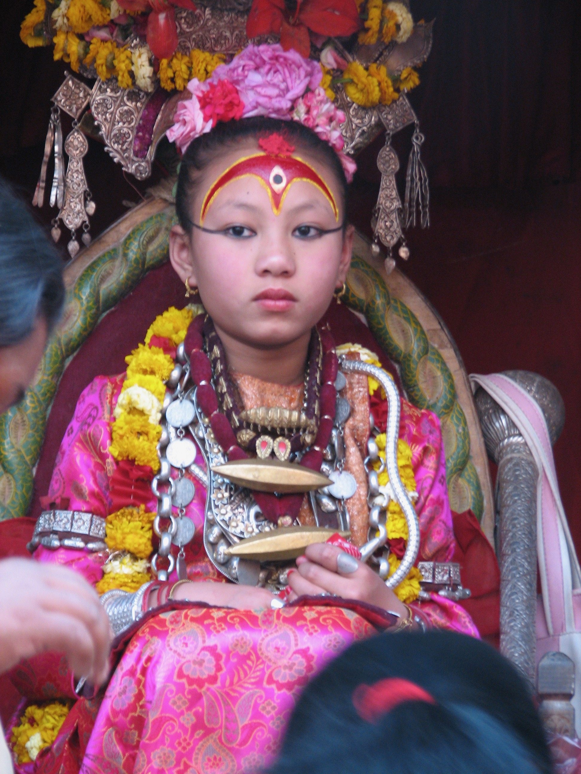 The Patan Kumari, or living goddess. Source: Ellen Coon