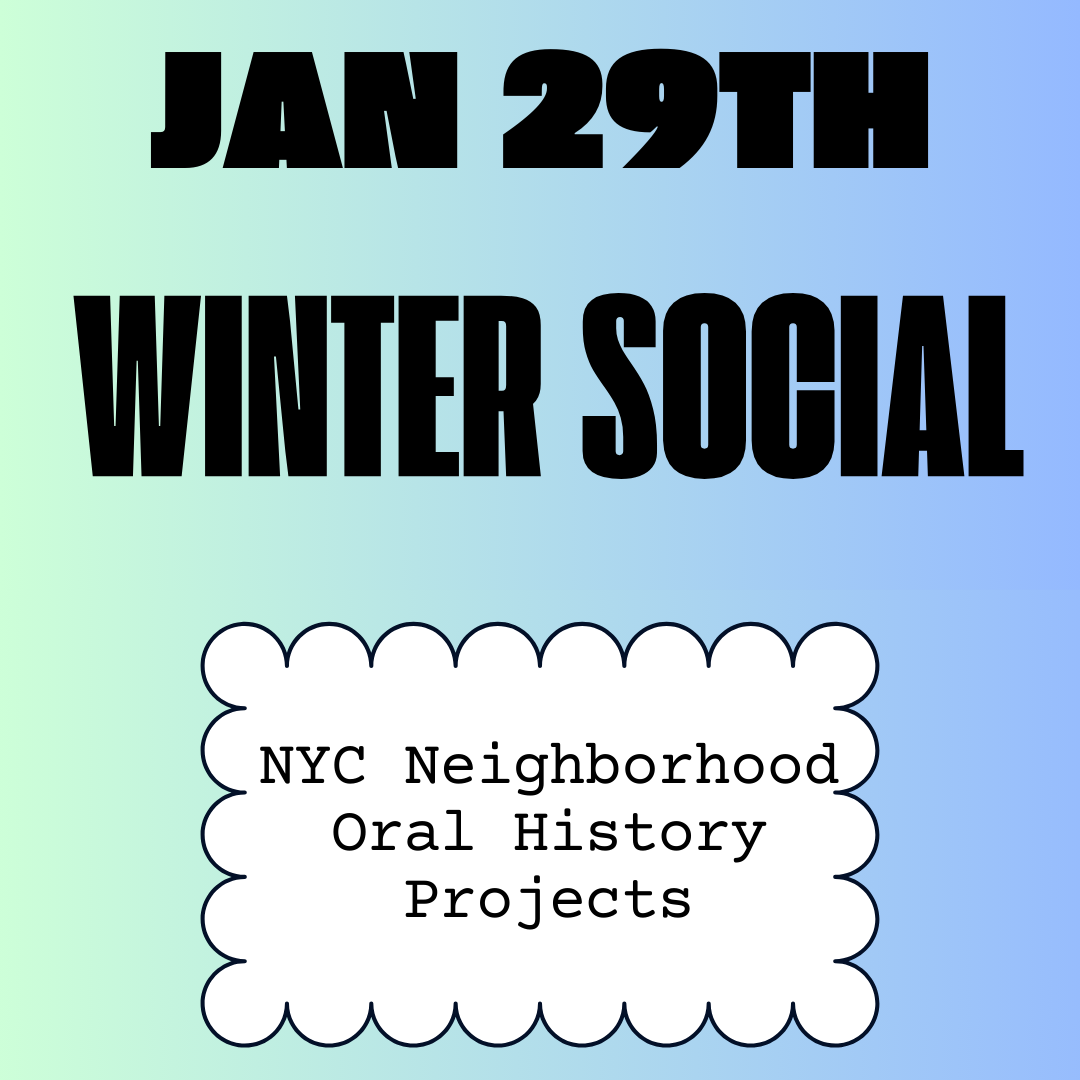 Winter NYC Neighborhood History Social