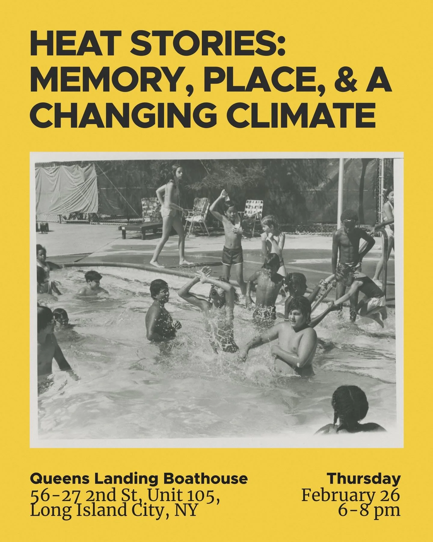 How do we tell stories about extreme heat and climate change in NYC&mdash;and who gets to tell them? ☀️

Join @queensmemory and community partners from the @meltingmetropolis project for an evening exploring how communities across the boroughs are do