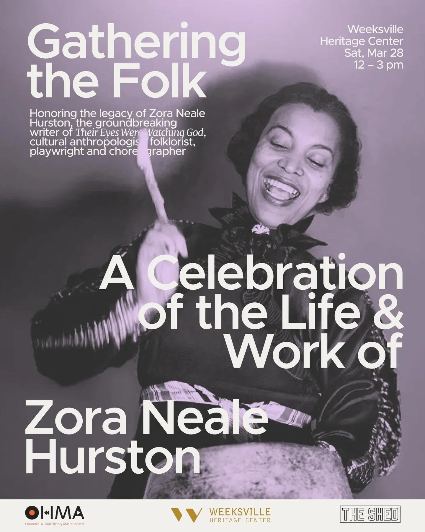 Celebrate Women&rsquo;s History Month with us at Weeksville Heritage Center ✨

Join us for a community event and interactive day of celebration honoring the legacy of Zora Neale Hurston, the groundbreaking writer of Their Eyes Were Watching God, as w
