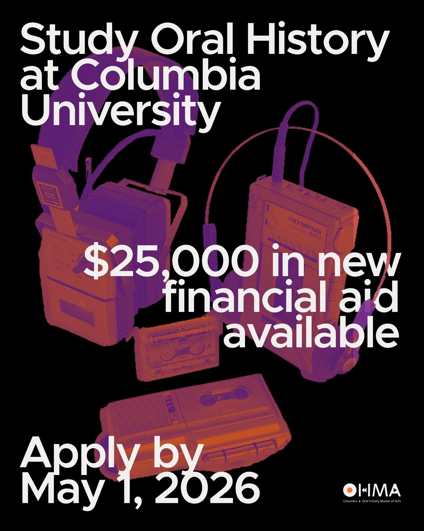 Big news: we&rsquo;ve added $25,000 in new financial aid for applicants to our May 1 deadline. If you thought you missed your chance to be considered for funding, it&rsquo;s not too late to apply. 🎙️

Stories have the power to transform&mdash;if onl