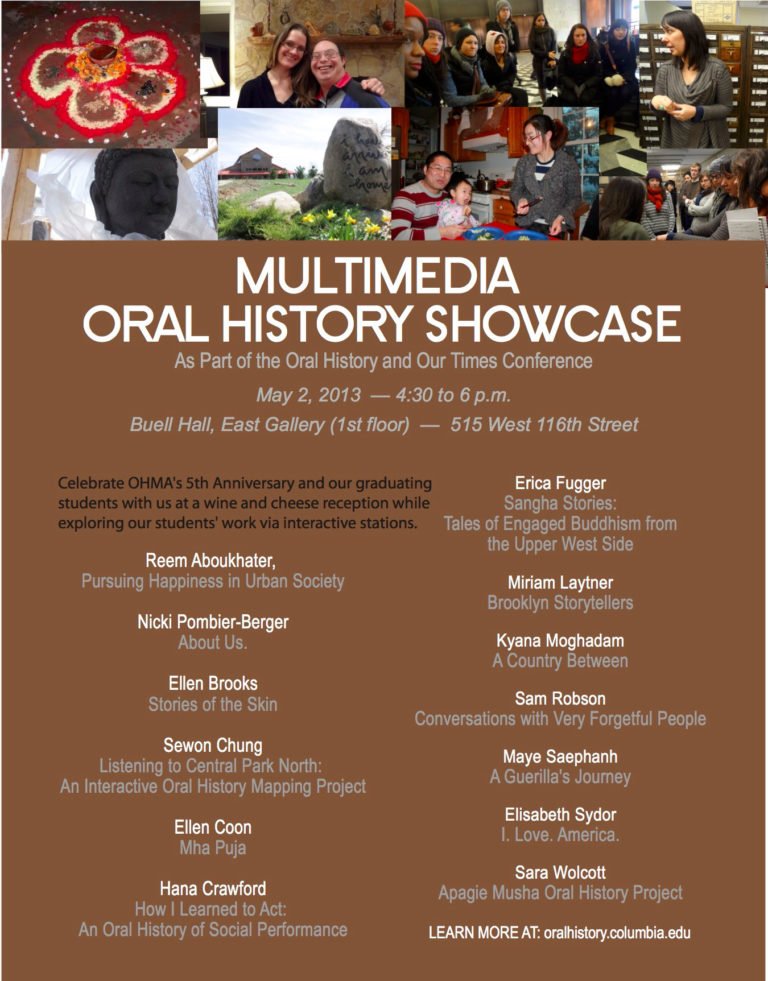 Oral History and Our Times &amp; There is No There There (2012)