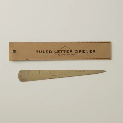 Brass Ruled Letter Opener for all of your snail mail