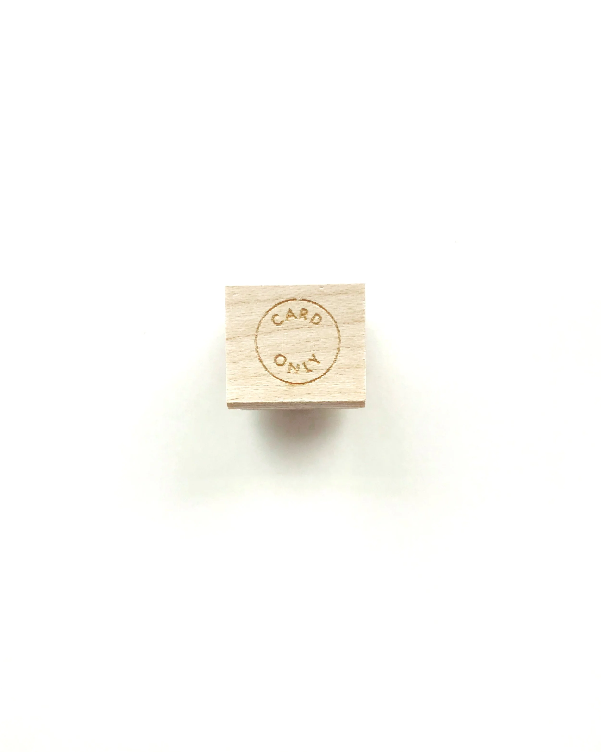 Card Only Rubber Stamp
