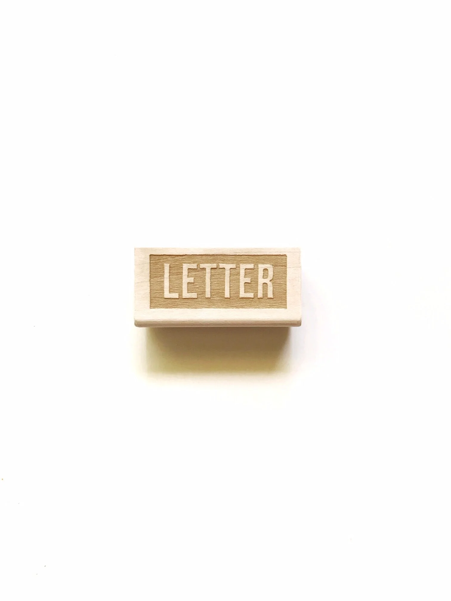 Letter Rubber Stamp