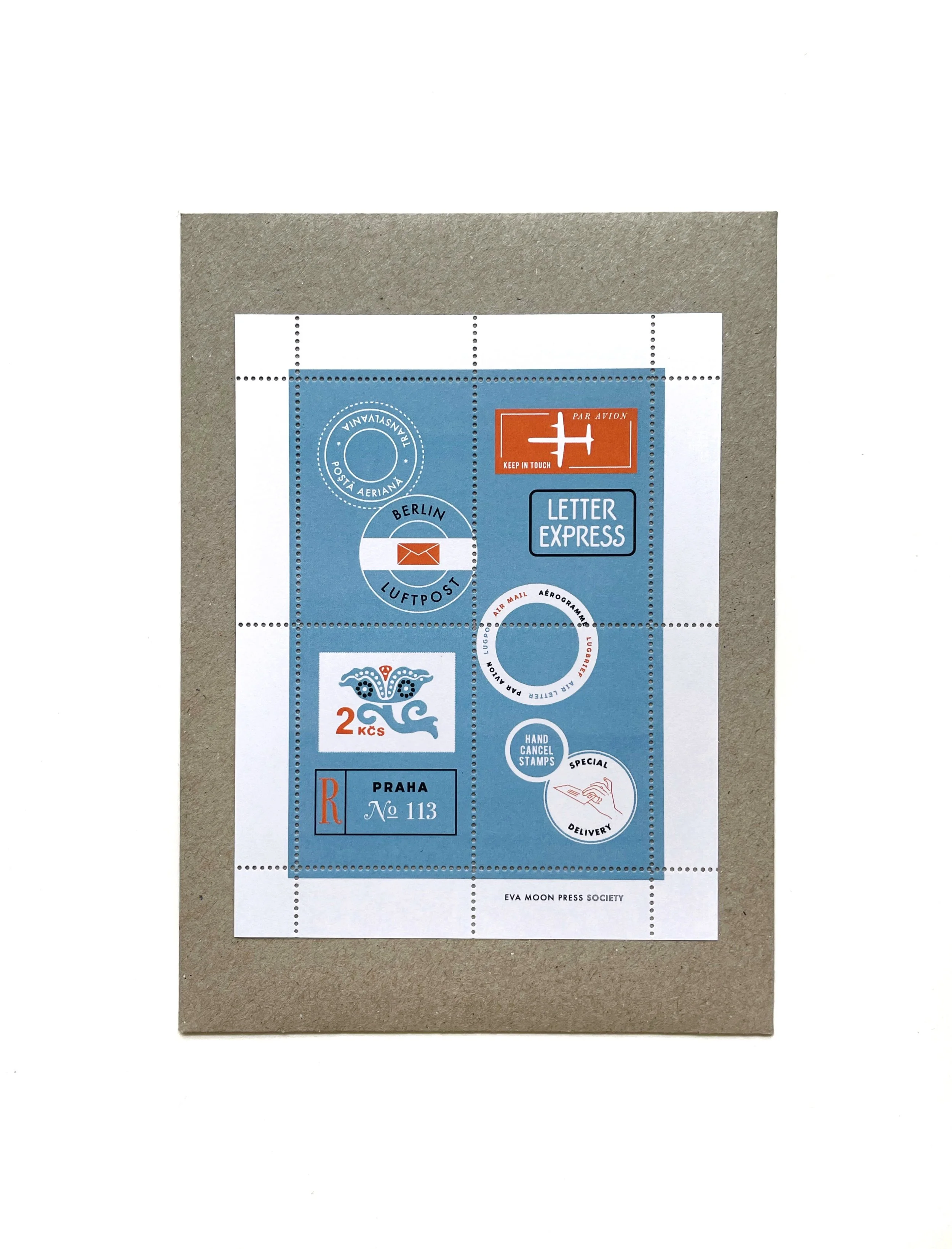 Postal Ephemera Stamp Sheet