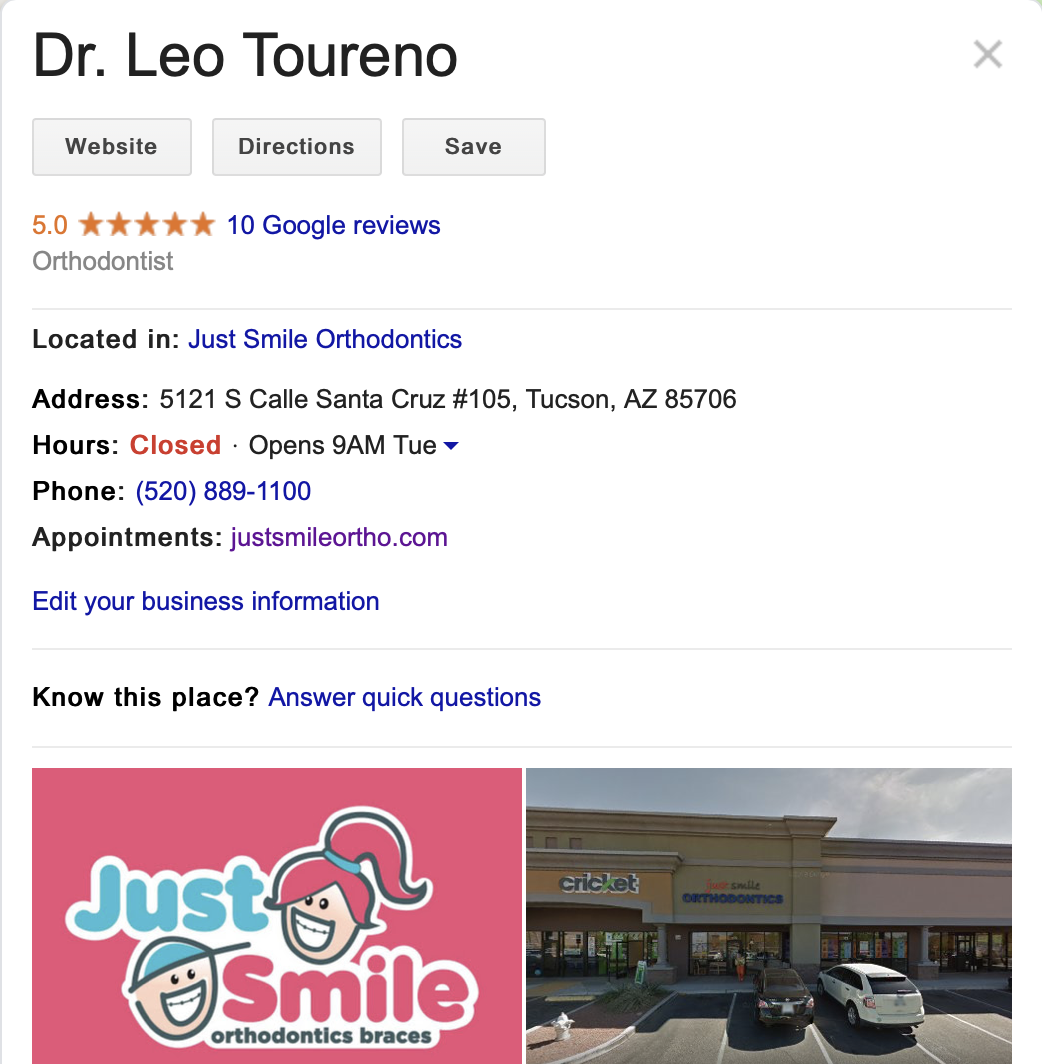 Dr. Leo Toureno Orthodontist Review in Tucson