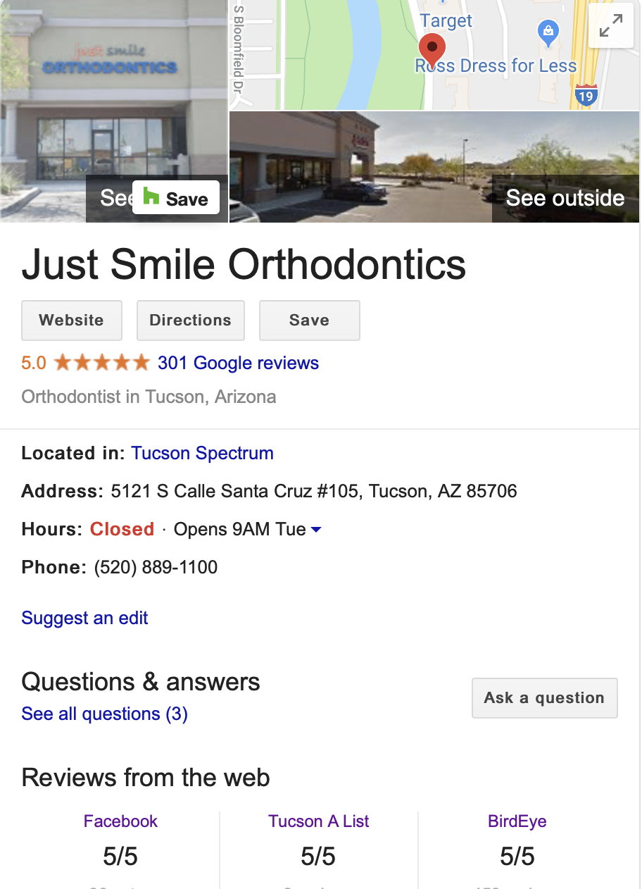 Just Smile Orthodontics Reviews Tucson