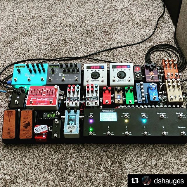 I don't care what anyone thinks, spaceship boards are my favorites!
・・・
#Repost @dshauges
・・・
There's just something that's so satisfying about designing and assembling a complex system and building my guitar rig has really helped channel that. My back is not very happy about carrying it though...maybe one day I'll figure out a way to make this thing smaller.
