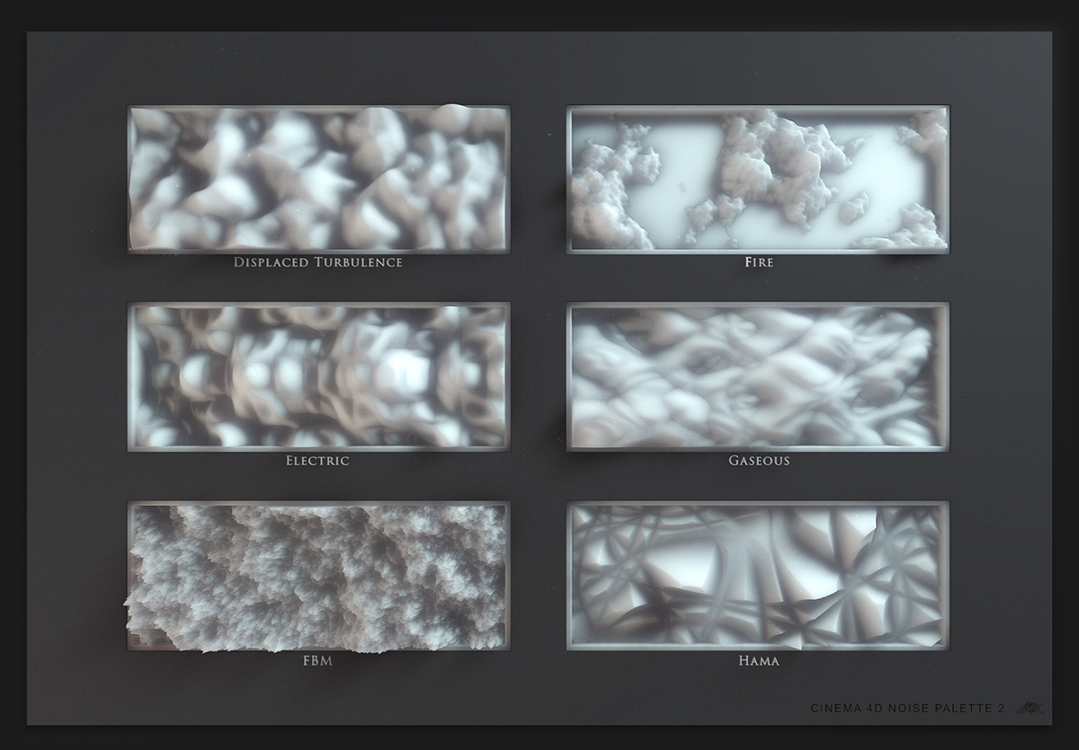Motion designer Mario Tran Phuc’s study of noise in 3d software Cinema4d