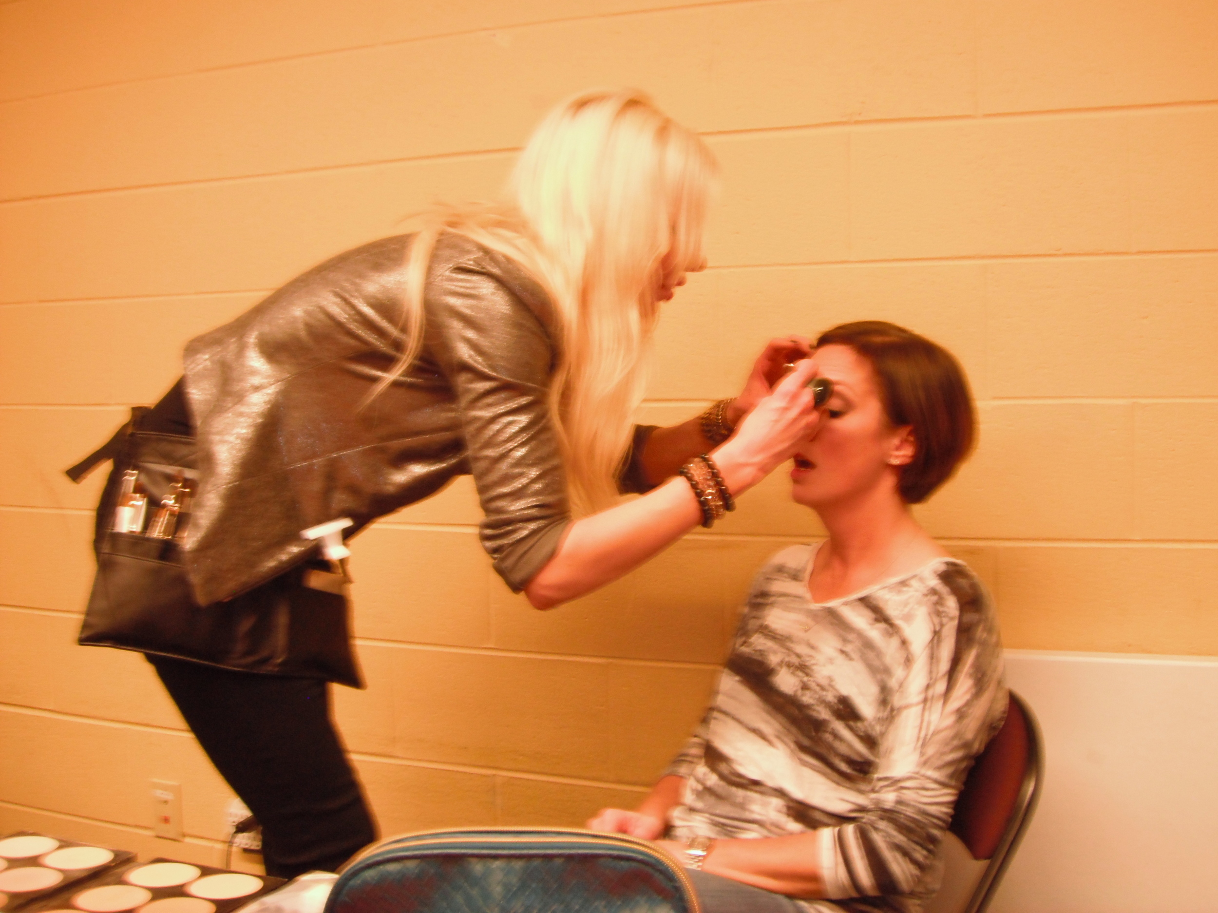 Applying Makeup for the Look Good, Feel Better Survivor Fashion Show!