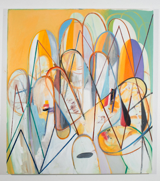 Tracer, 2012, oil on canvas, 53.5" x 60.5"