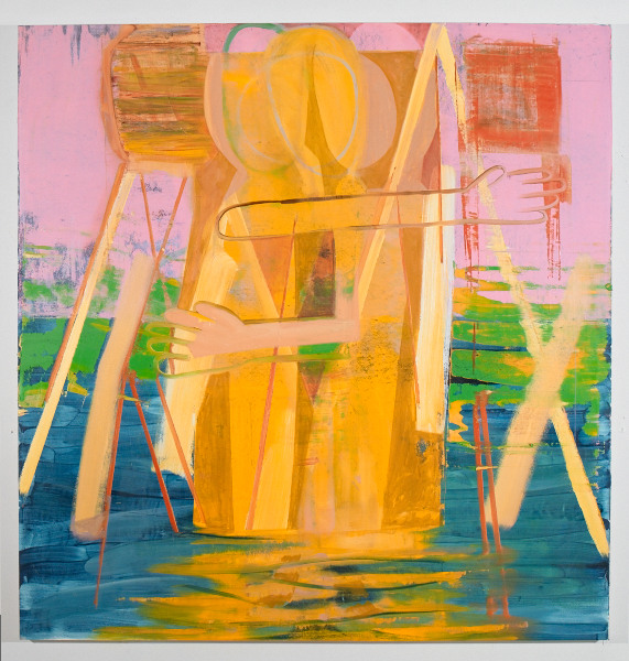 There Were Jewels in Our Eyes , 2012, oil on canvas, 59" x 57"