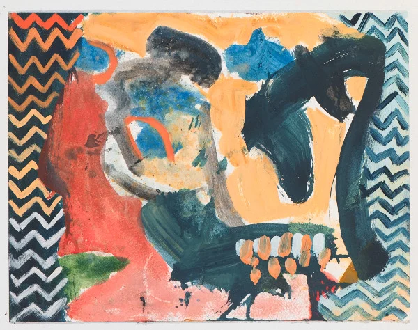 Head # 9, 2012, oil on paper, 10.5" x 14"