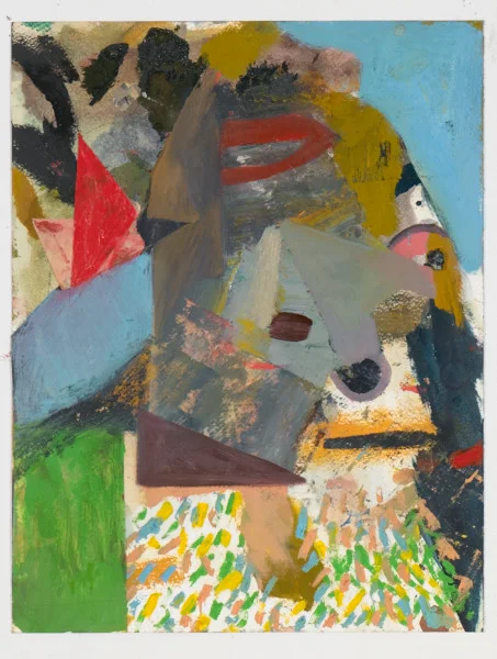 Head # 10, 2012, oil on paper, 14" x 10.5"