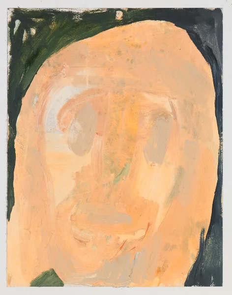 Head # 11, 2012, oil on paper, 14" x 10.5"