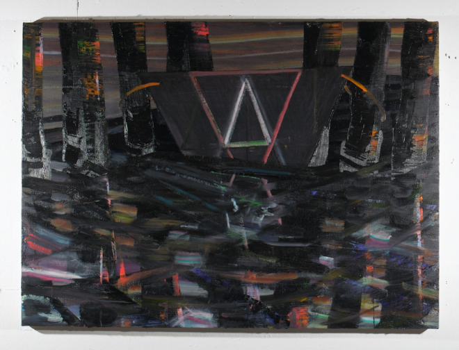 Black Water , 2011, oil on canvas, 36"x 48"
