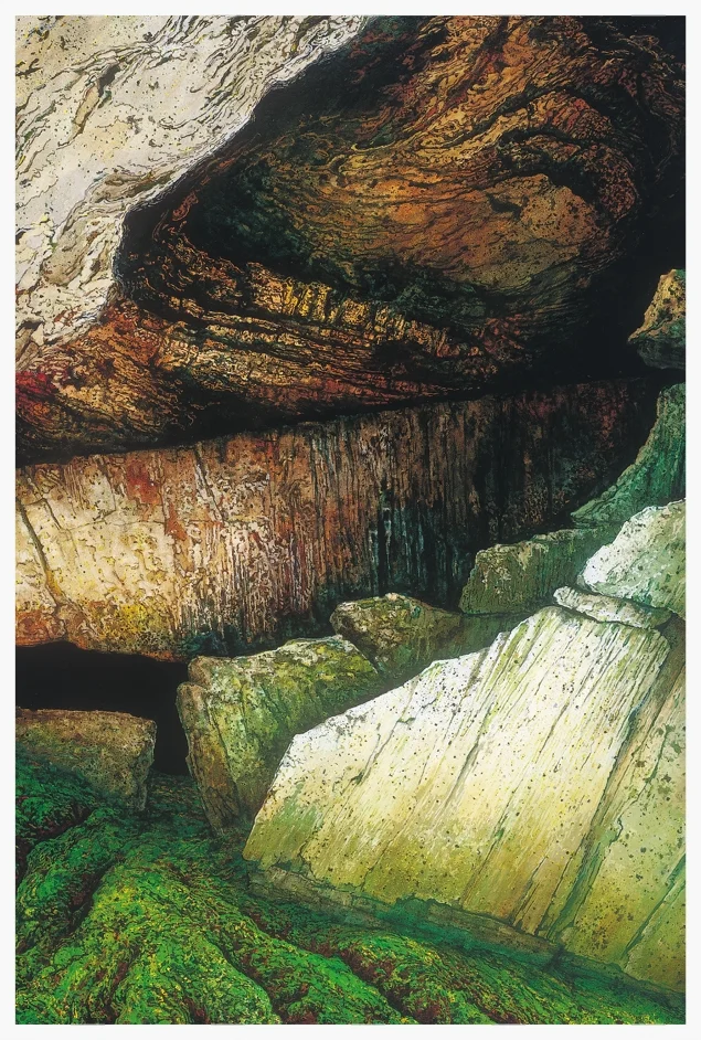 Entry into a Cavern, 1999, oil on canvas, 30x24 inches, collection of Sue Carpenter, Nashville, TN