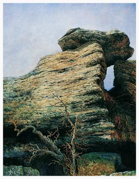 The Precipice, 1994, oil on canvas, 58x46 inches, collection of Suzanne Roten and Mike Richards, San Diego, CA