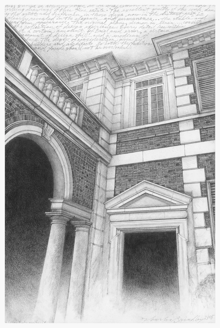 The Artist's Contract, 2005, graphite on paper, 10.5x16.5 inches, collection of Linda and Michael Marzialo, Franklin, TN