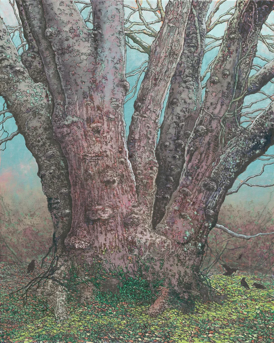 Giant American Yellowood, 2013, oil on canvas, 20x16 inches, collection of Michelle Haynes, Gallatin, TN