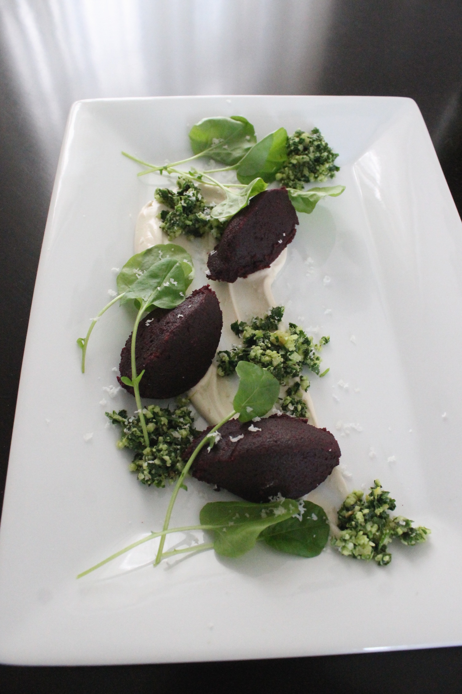 Beet Gnocchi with Meyer Lemon Cream Sauce