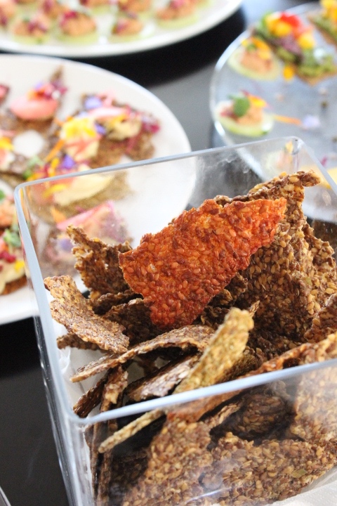 Flax Crackers in various flavours. 