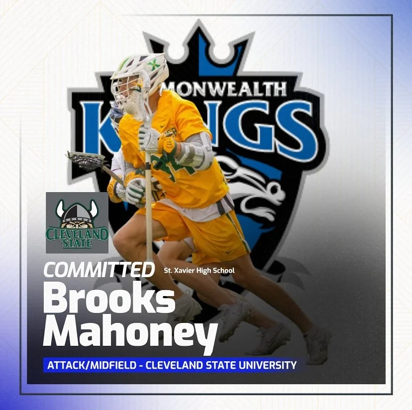 🚨Commitment Alert🚨

2026 Attackman/Midfielder Brooks Mahoney of Saint Xavier High School has committed to Cleveland State University! The Vikings are getting an absolute sniper who cashes in on his opportunities. He is able to run out of the box to
