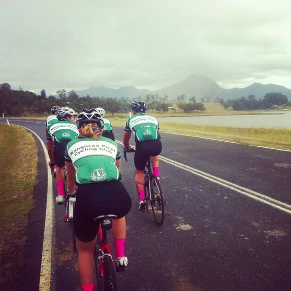 TeamKP approaches Moogerah Dam with only 15km left to ride.